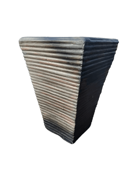 Toledo Rib — Medium — GRC fiber cement planter