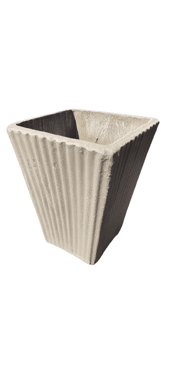 Toledo Fluted — Large — GRC fiber cement planter